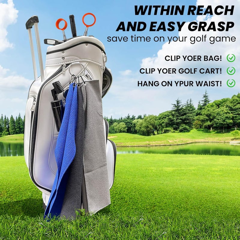 BAPOTH Store Golf Club Cleaner, Non-Leaking Stretchable Golf Club Brush with Microfiber Golf Towel (23.6 * 15.7 in), Strong Bristles Golf Brush Can Hold 5oz Water, Essentials Golf Accessories for Men - Image 5